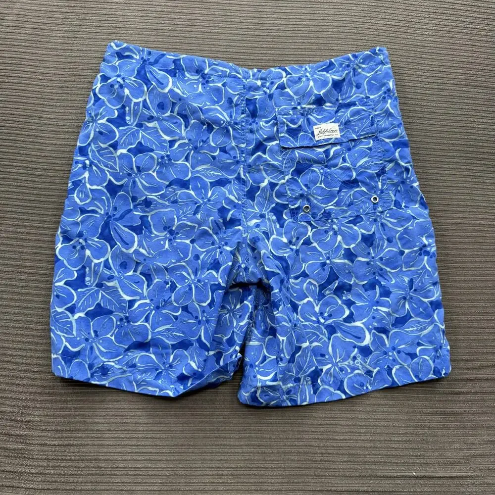 Vintage Polo Sport Ralph Lauren Swim Trunks Mens Small Floral Nylon Board Shorts